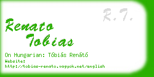 renato tobias business card